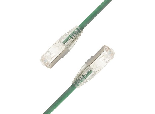 [LI-SC6AUFTP-0050-GR] LinkIT SlimPatch U/FTP Cat6a grønn 0.5m