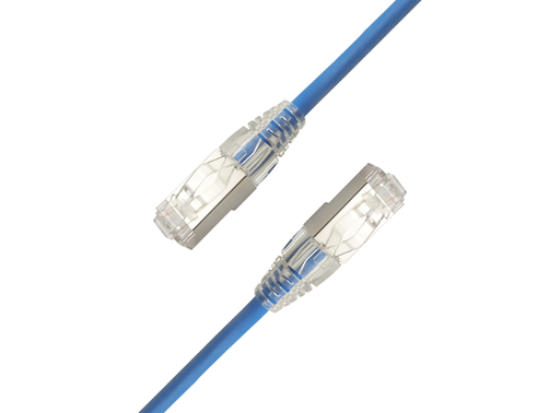 [SFTPC6A-0020M-BL] LinkIT SlimPatch F/UTP Cat6a blue 0.2m