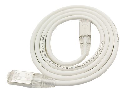 [SFTPC6A-0100M-WH] LinkIT SlimPatch F/UTP Cat6a hvit 1m