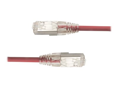 [SFTPC6A-0020M-RD] LinkIT SlimPatch F/UTP Cat6a rød 0.2m