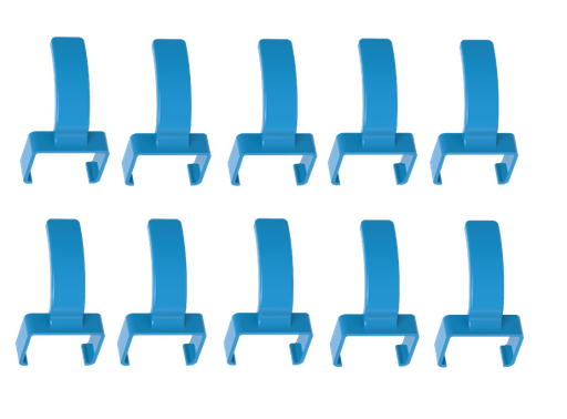 [LI-C6ASFTP-CF-BLUE] LinkIT ColorFlex Cat6a clips blue