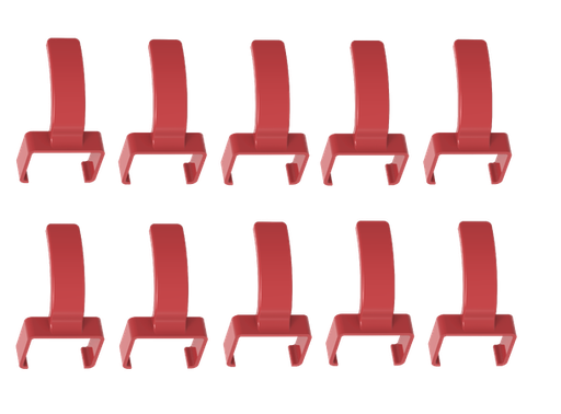 [LI-C6ASFTP-CF-RED] LinkIT ColorFlex Cat6a clips red
