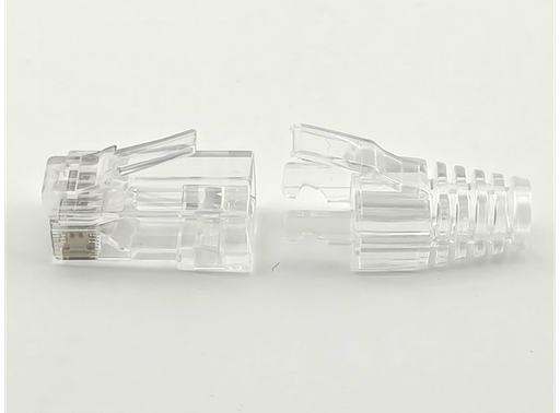 [LI-RJ45UTP-PB-563] LinkIT Unshielded RJ45 plug & clear boot