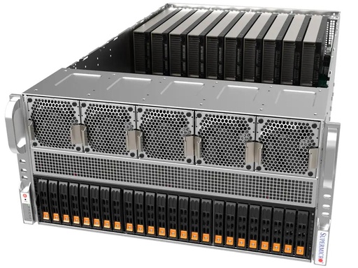 [SYS-522GA-NRT] X14 AP 5U 8GPU GRANITE RAPIDS GEN5 PCIE DUAL ROOT SYSTEM