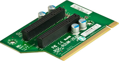 [RSC-R2UW-2E8R] 2U RHS WIO Riser card with two PCI-E x8 slots