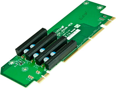 [RSC-R2UW-4E8] 2U LHS WIO Riser card with four PCI-E x8 slots