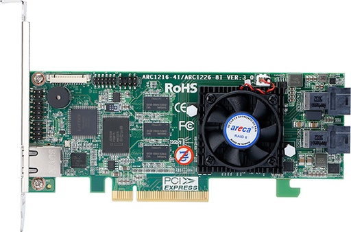 [ARC-1226-8I] ARECA 8x 12Gb/s SAS PCIe x8 RAID Card,