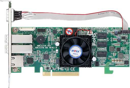 [ARC-1226-8X] ARECA 8x 12Gb/s SAS PCIe x8 RAID Card,