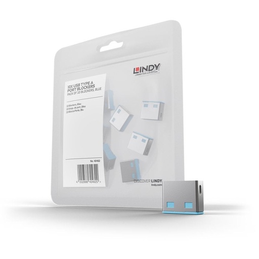 [USBLCK10xB] USB Port Blocker 10 x Blue