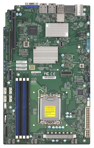 [MBD-X13SAW-TLN4F-B] X13 Server,WIO,UP,ADL-S Core,LGA1700,R680E,up to 150W, 4