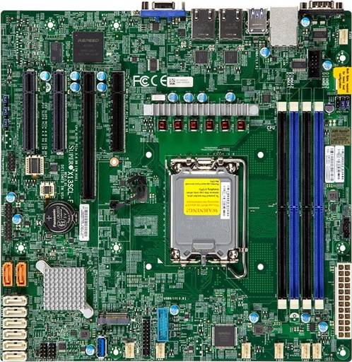 [MBD-X13SCL-F-O] X13 Server MicroATX, Catlow, UP, RPL-E Xeon E, LGA1700,