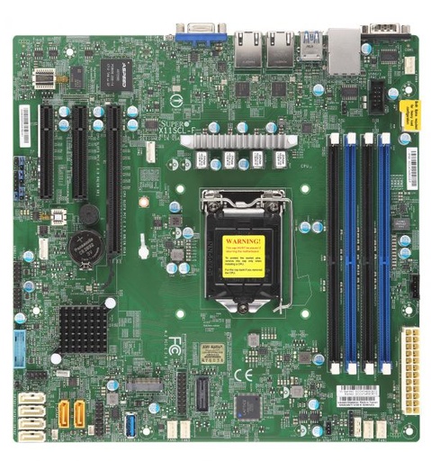 [MBD-X11SCL-F-O] SKT LGA1151,4x DDR4-2666MHz ECC UDIMM,C242 PCH,3x PCI-E