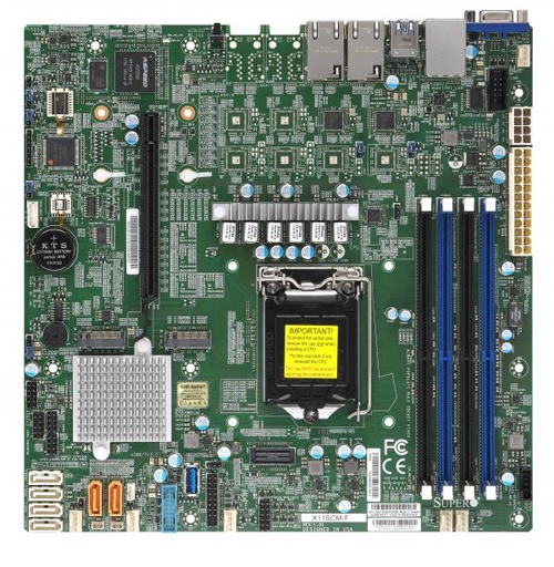 [MBD-X11SCM-F-O] SKT LGA1151,C246 chipset,4x DDR4 2666 MHz ECC UDIMM,2x1G