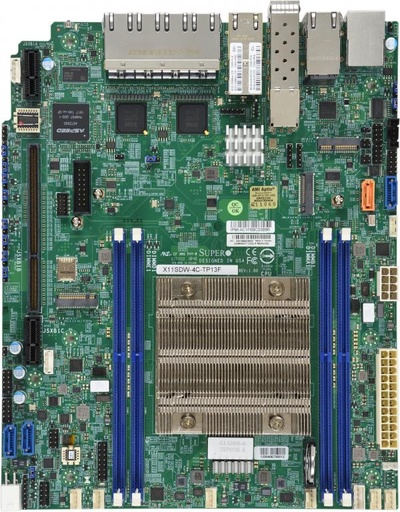 [MBD-X11SDW-4C-TP13F-O] X11SDW-4C-TP13F,Intel SKL Xeon D Soc,4xDDR4 2400MHz 512G