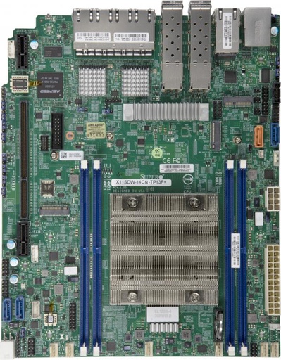 [MBD-X11SDW-14CN-TP13F+-B] X11SDW-14CN-TP13F+, IntelSKL XeonDSoc,4x DDR4 2400MHz